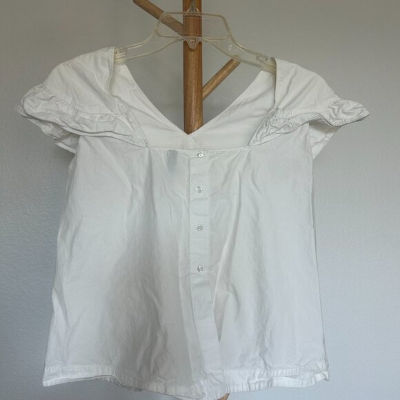 Zara White Sleeveless Blouse - Picture 3 of 5